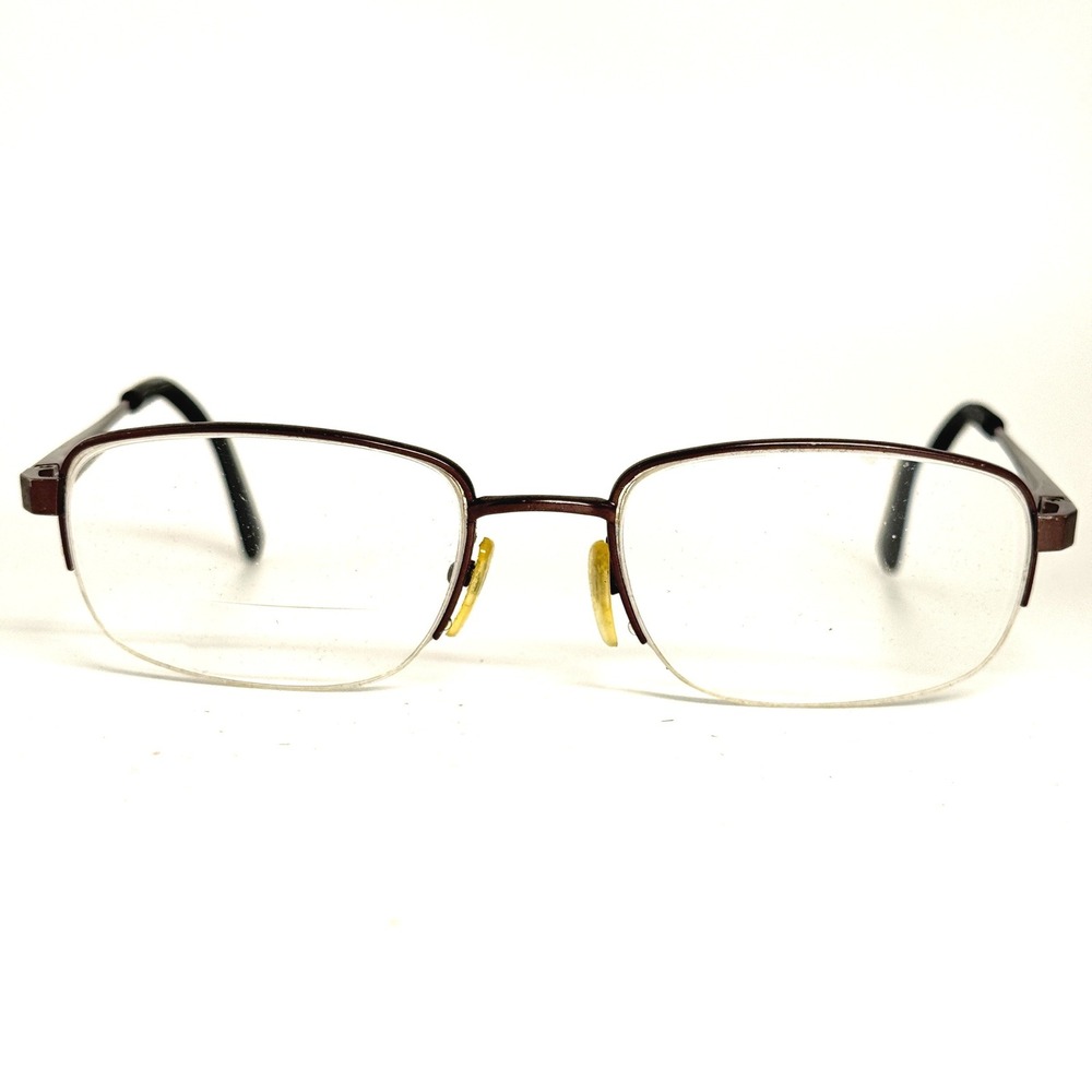 Chesterfield CH869T Titanium Eyeglasses Frames Brown Rectangular Half-Rim‎ 145